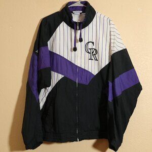 MLB (Apex One) - Colorado Rockies Spell-Out Jacket 1990s (XL)